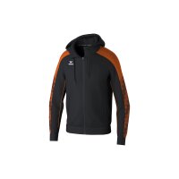 Erima Evo Star Trainingsjacke mit Kapuze Herren - schwarz/orange