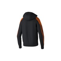 Erima Evo Star Trainingsjacke mit Kapuze Herren - schwarz/orange