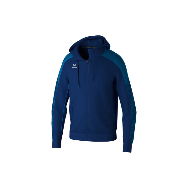 Erima Evo Star Trainingsjacke mit Kapuze Kinder - new navy/mykonos blue