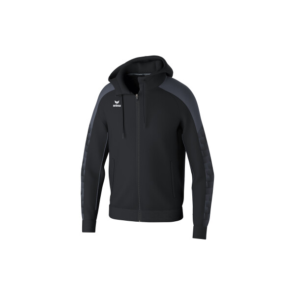 Erima Evo Star Trainingsjacke mit Kapuze Kinder - schwarz/slate grey