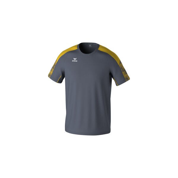 Erima Evo Star T-Shirt Herren - slate grey/gelb