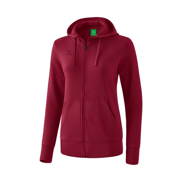 Erima Kapuzensweatjacke Damen - dunkelrot