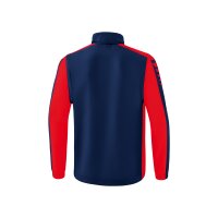 Erima Six Wings Jacke mit abnehmbaren &Auml;rmeln Herren - new navy/rot