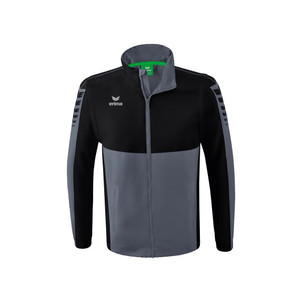 Erima Six Wings Jacke mit abnehmbaren Ärmeln Herren - slate grey/schwarz