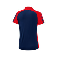 Erima Six Wings Poloshirt Damen - new navy/rot