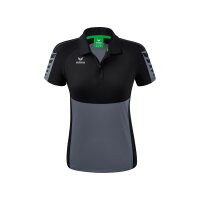 Erima Six Wings Poloshirt Damen - slate grey/schwarz