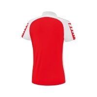 Erima Six Wings Poloshirt Damen - wei&szlig;/rot