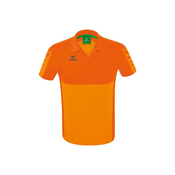 Erima Six Wings Poloshirt Herren - new orange/orange