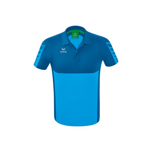 Erima Six Wings Poloshirt Herren - curacao/mykonos