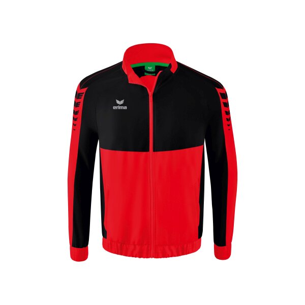 Erima Six Wings Präsentationsjacke Herren - schwarz/rot