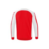 Erima Six Wings Sweatshirt Herren - wei&szlig;/rot