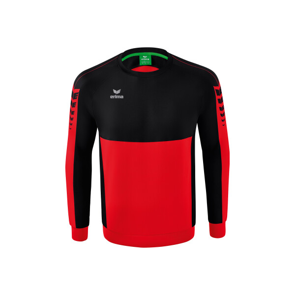 Erima Six Wings Sweatshirt Kinder - rot/schwarz