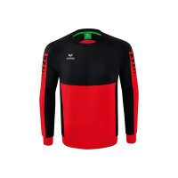 Erima Six Wings Sweatshirt Kinder - schwarz/rot