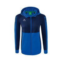 Erima Six Wings Trainingsjacke mit Kapuze Damen - blau