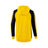 Erima Six Wings Trainingsjacke mit Kapuze Damen - gelb/schwarz