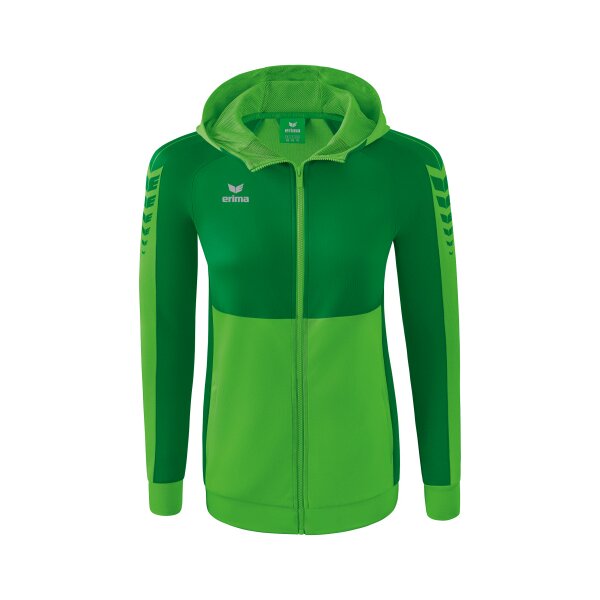 Erima Six Wings Trainingsjacke mit Kapuze Damen - grün