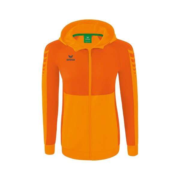 Erima Six Wings Trainingsjacke mit Kapuze Damen - orange