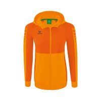 Erima Six Wings Trainingsjacke mit Kapuze Damen - new orange/orange