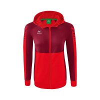 Erima Six Wings Trainingsjacke mit Kapuze Damen - rot