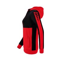 Erima Six Wings Trainingsjacke mit Kapuze Damen - rot/schwarz