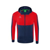 Erima Six Wings Trainingsjacke mit Kapuze Herren - navy/rot