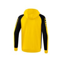 Erima Six Wings Trainingsjacke mit Kapuze Herren - gelb