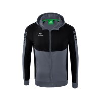 Erima Six Wings Trainingsjacke mit Kapuze Herren - slate...