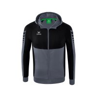 Erima Six Wings Trainingsjacke mit Kapuze Herren - grau