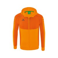 Erima Six Wings Trainingsjacke mit Kapuze Herren - new orange/orange