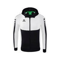 Erima Six Wings Trainingsjacke mit Kapuze Herren - schwarz