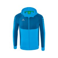 Erima Six Wings Trainingsjacke mit Kapuze Herren - türkis