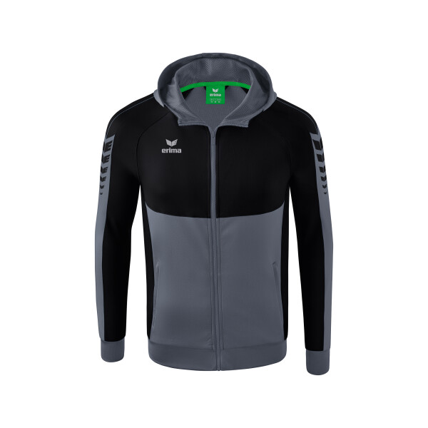 Erima Six Wings Trainingsjacke mit Kapuze Kinder - slate...