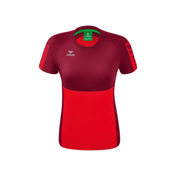 Erima Six Wings T-Shirt Damen - rot/bordeaux