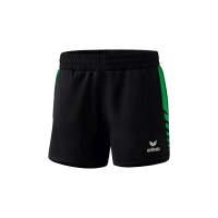 Erima Six Wings Worker Shorts Damen - schwarz/gr&uuml;n