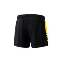 Erima Six Wings Worker Shorts Damen - schwarz/gelb