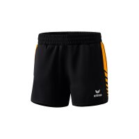 Erima Six Wings Worker Shorts Damen - schwarz/orange