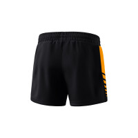 Erima Six Wings Worker Shorts Damen - schwarz/new orange