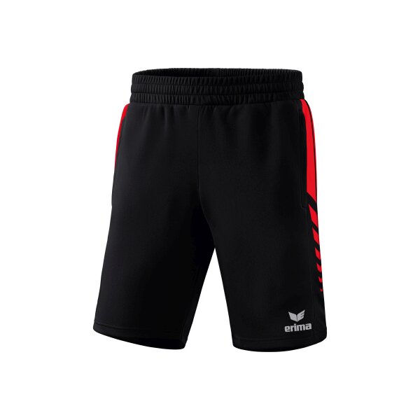 Erima Six Wings Worker Shorts Herren - schwarz/rot