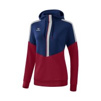 Erima Squad Kapuzensweat Damen - navy/rot