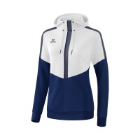 Erima Squad Kapuzensweat Damen - weiß/navy