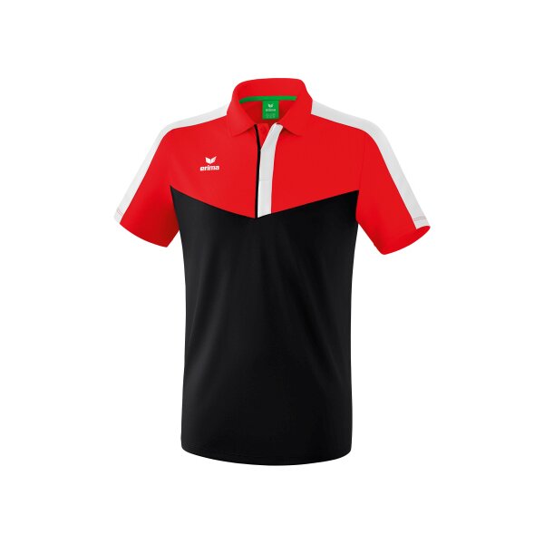 Erima Squad Poloshirt Herren - rot/schwarz/weiß