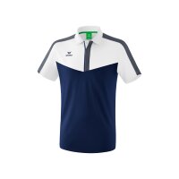 Erima Squad Poloshirt Herren - weiß/navy