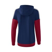 Erima Squad Tracktop Jacke mit Kapuze Damen - navy/rot