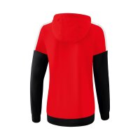 Erima Squad Tracktop Jacke mit Kapuze Damen - rot/schwarz/wei&szlig;