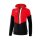 Erima Squad Tracktop Jacke mit Kapuze Damen - rot/schwarz/weiß