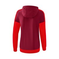 Erima Squad Tracktop Jacke mit Kapuze Damen - rot