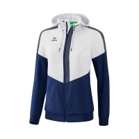 Erima Squad Tracktop Jacke mit Kapuze Damen - wei&szlig;/navy