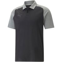 Puma teamCUP Casuals Poloshirt Herren - schwarz/grau