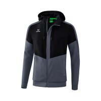 Erima Squad Tracktop Jacke mit Kapuze Herren - schwarz