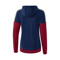 Erima Squad Trainingsjacke mit Kapuze Damen - navy/rot